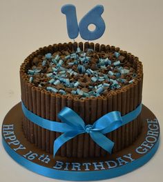 Boy 16th Birthday Cake