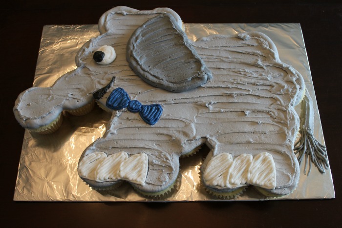 Elephant Cupcake Cake