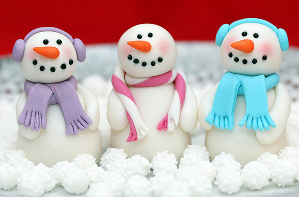 Fondant Christmas Cake Decorations