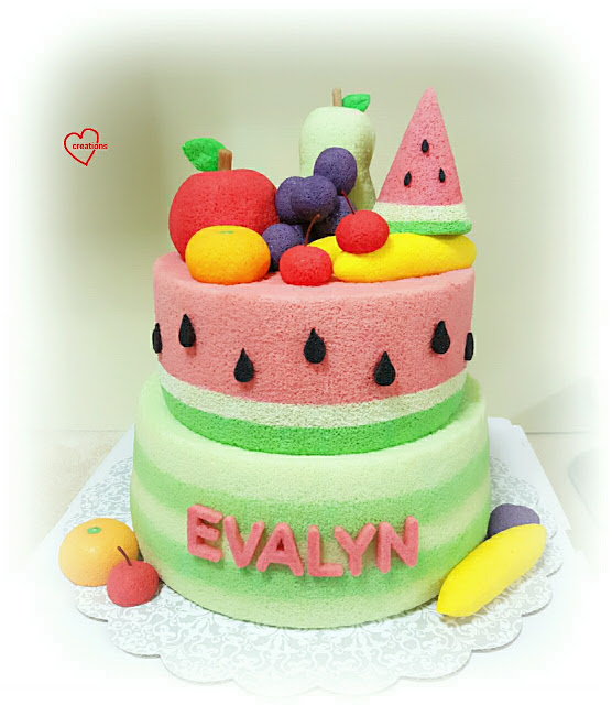 Fruit Themed Birthday Cake