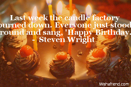 Funny Quote Happy Birthday Candles
