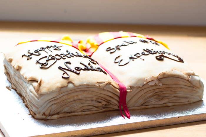 Harry Potter Spell Book Open Birthday Cake