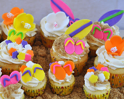 Hawaiian Themed Cupcake Ideas