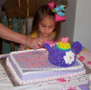 Homemade Tea Party Birthday Cakes for Girls