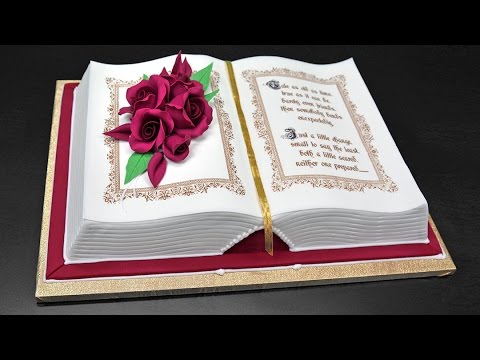 How to Make a Book Cake Tutorial