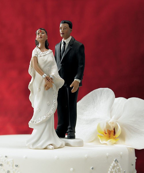 Indian Bride and Groom Cake Topper