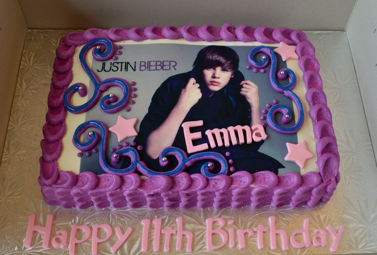 Justin Bieber Birthday Cake