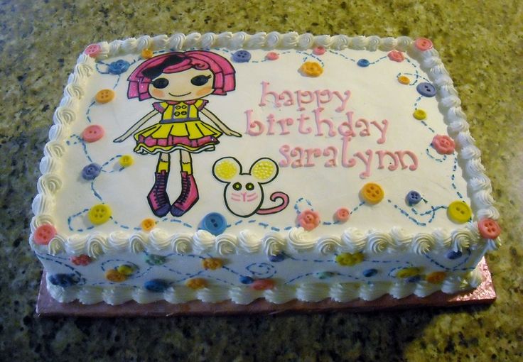 Lalaloopsy Sheet Birthday Cakes