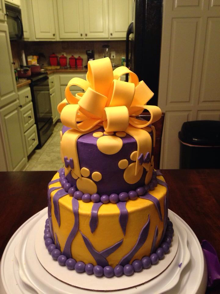 LSU Birthday Cake