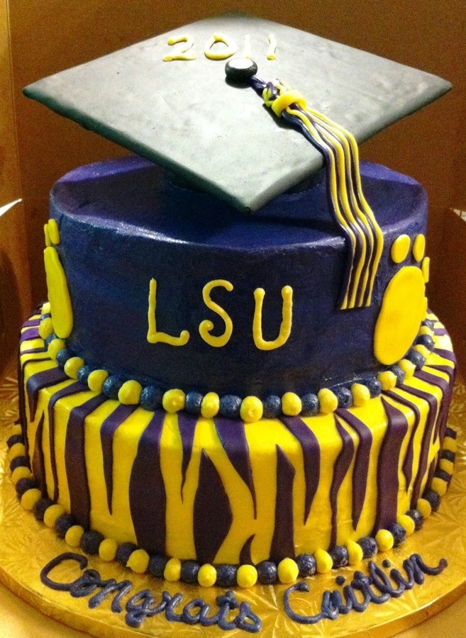 LSU Graduation Cake