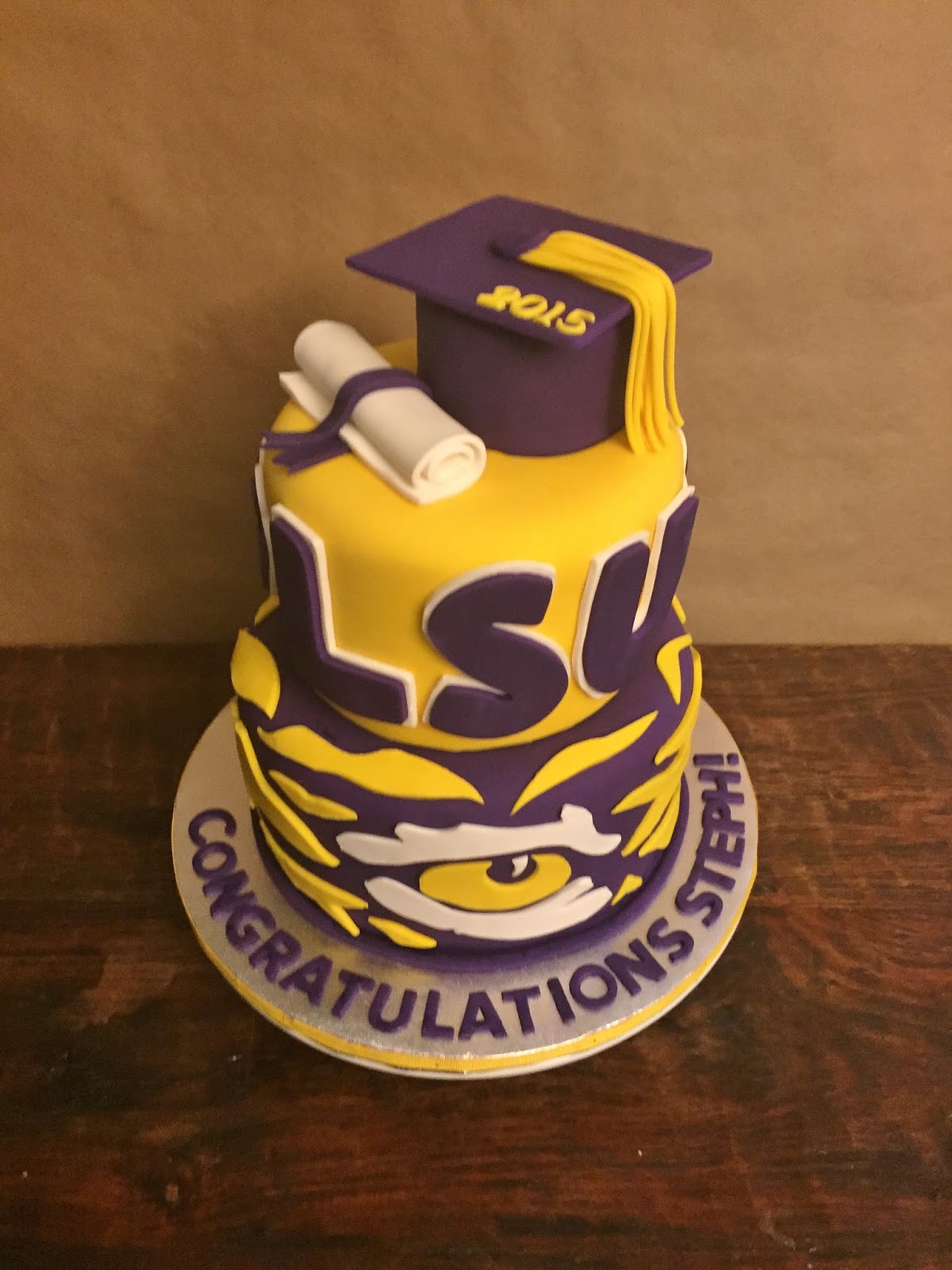 LSU Graduation Cake