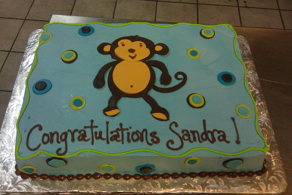 Monkey Sheet Cake