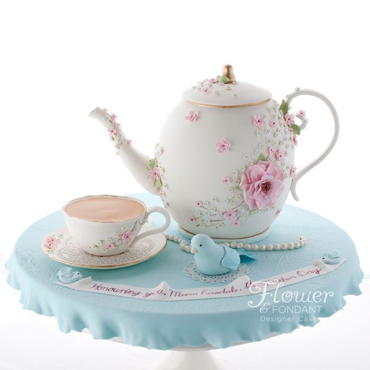 Mother's Day Teapot Cake