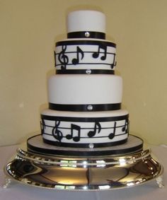 Music Note Wedding Cake