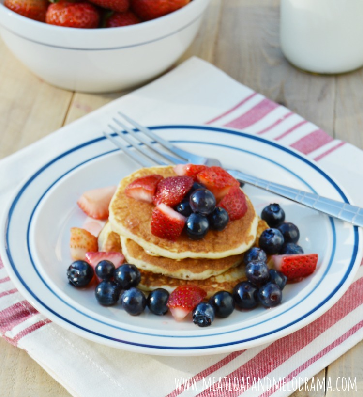 Red White and Blueberry Pancakes