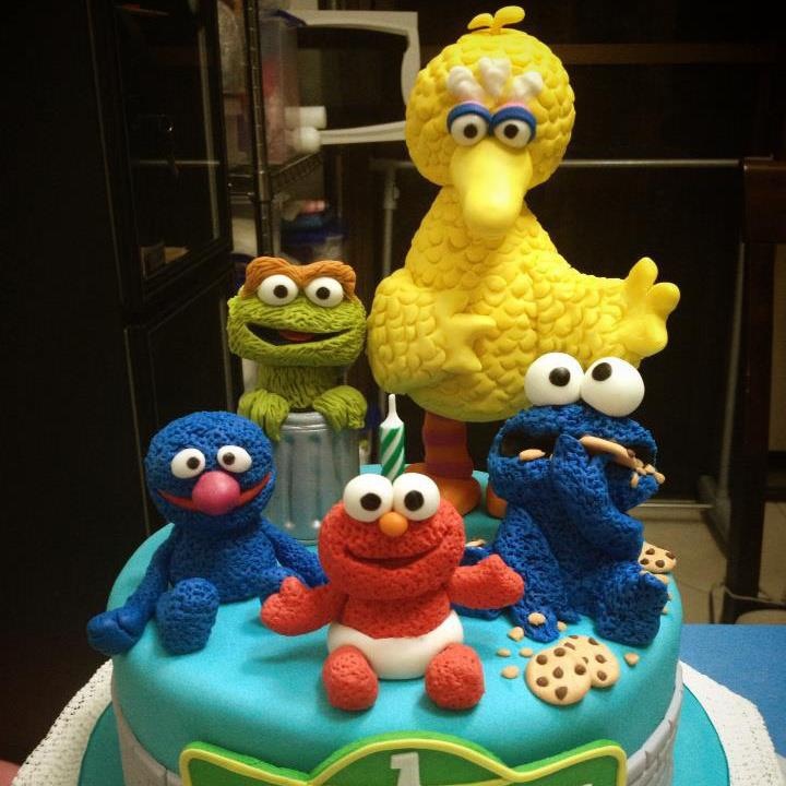 Sesame Street Fondant Cake