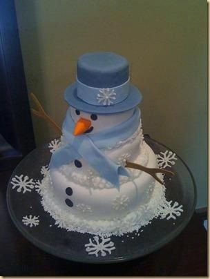 Snowman Cake