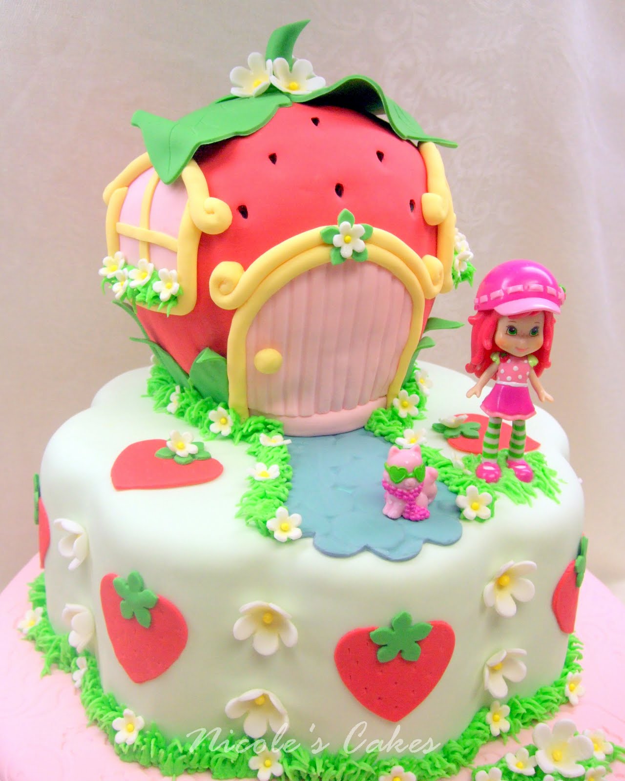 Strawberry Shortcake Birthday Cake