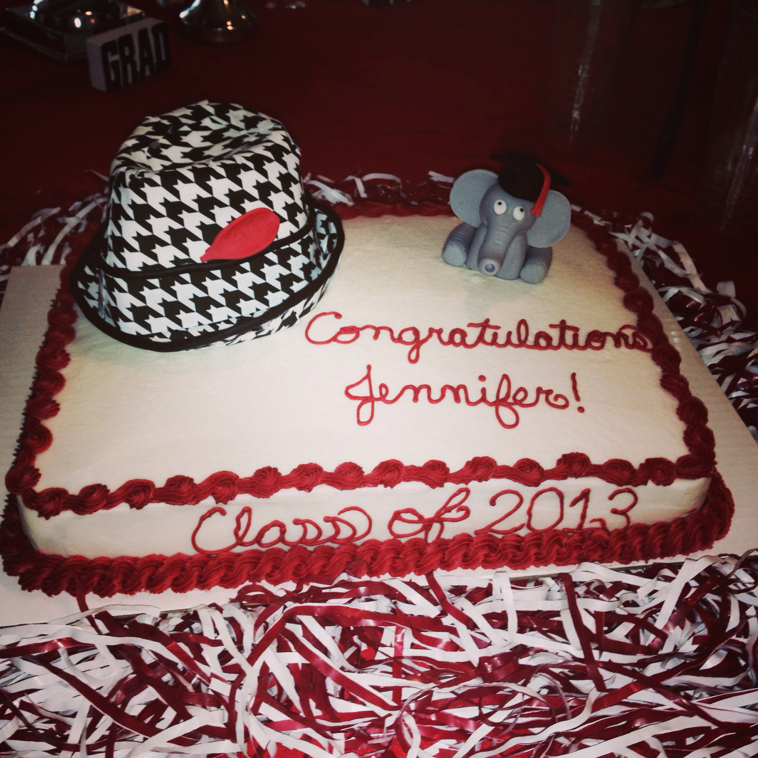 University of Alabama Graduation Cake