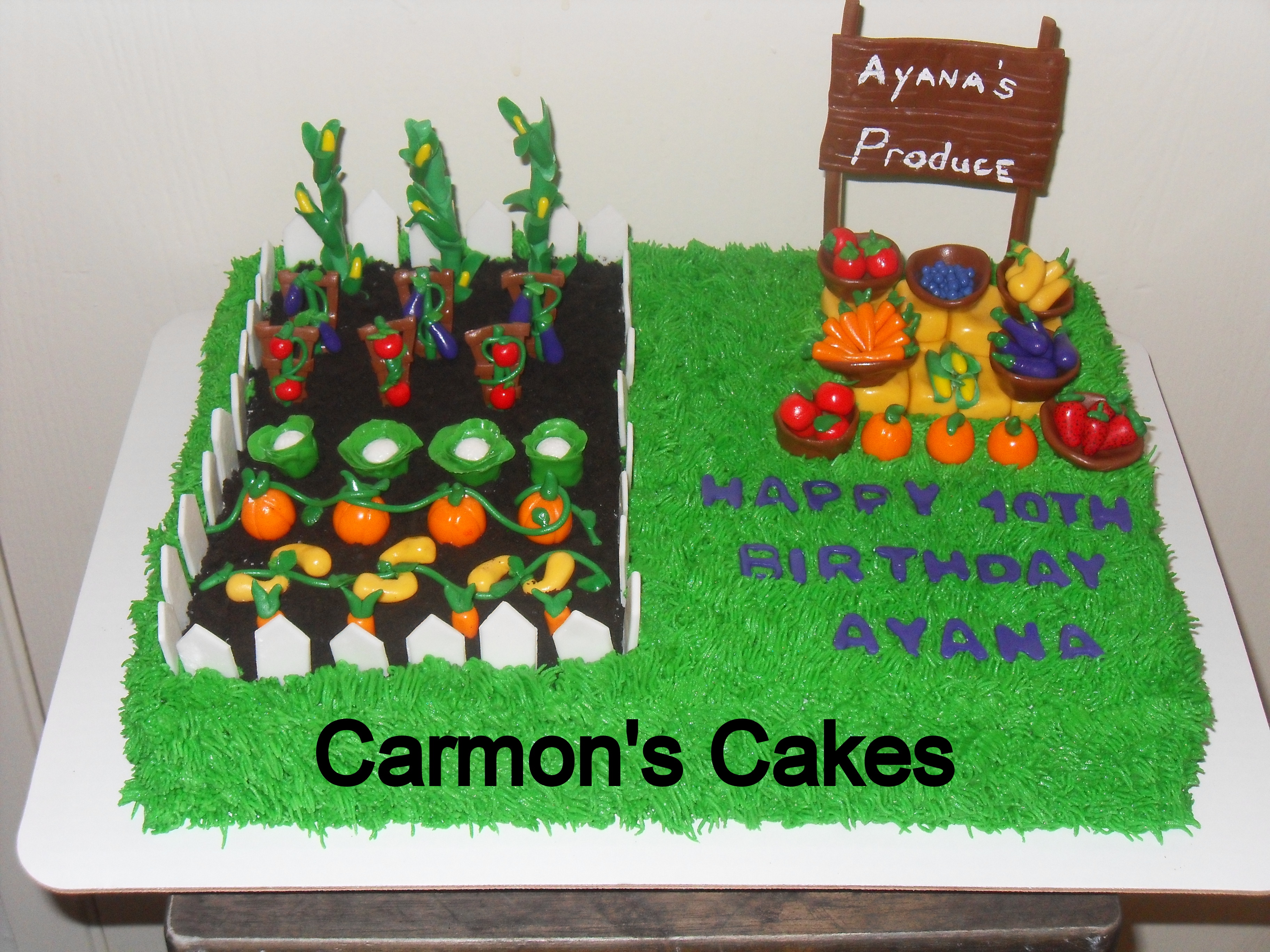 Vegetable Garden-Themed Cakes