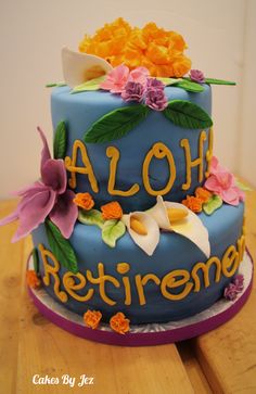 Aloha Retirement Cake