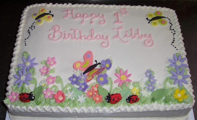 12 Photos of Butterfly Garden Sheet Cakes