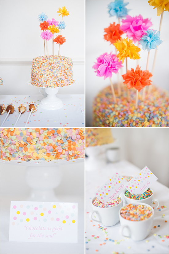 Cake Confetti Idea