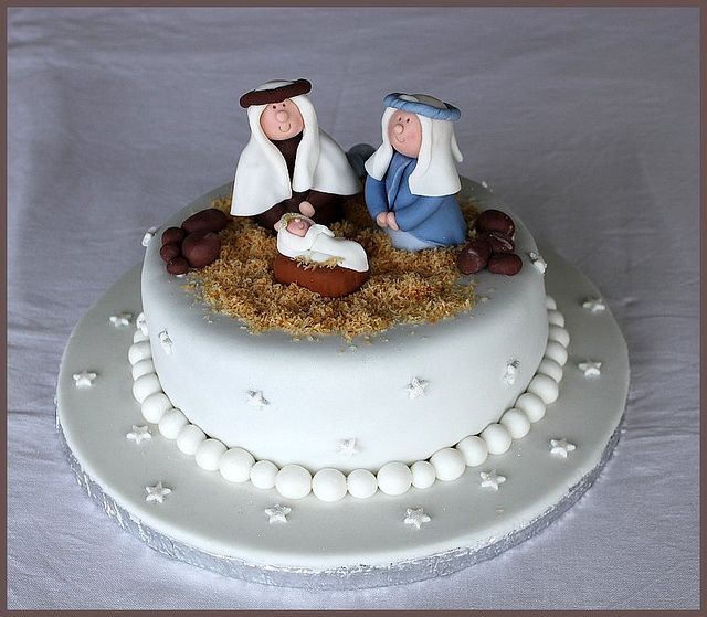 Cake Happy Birthday Jesus Nativity