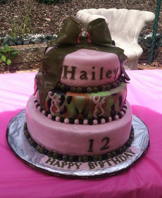 11 Realtree Camo Birthday Cakes For Girls Photo Girls Pink Camo Birthday Cake Pink Camo 0287