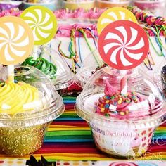 Candy Land Cupcake Idea