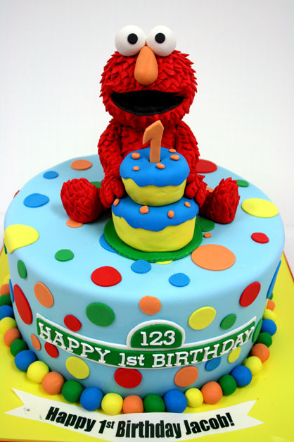 12 Elmo S First Birthday Cakes Photo Elmo 1st Birthday Cake Elmo