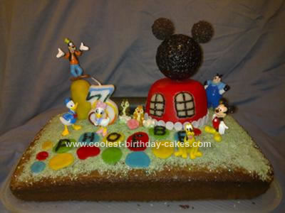 Homemade Mickey Mouse Clubhouse Cake