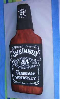 Jack Daniel's Bottle Cake