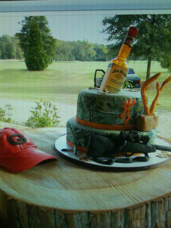 Liquor Bottle Grooms Cake