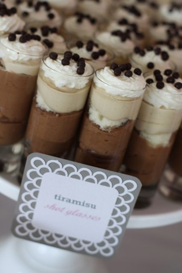 Mini Tiramisu Shot Glass Desserts