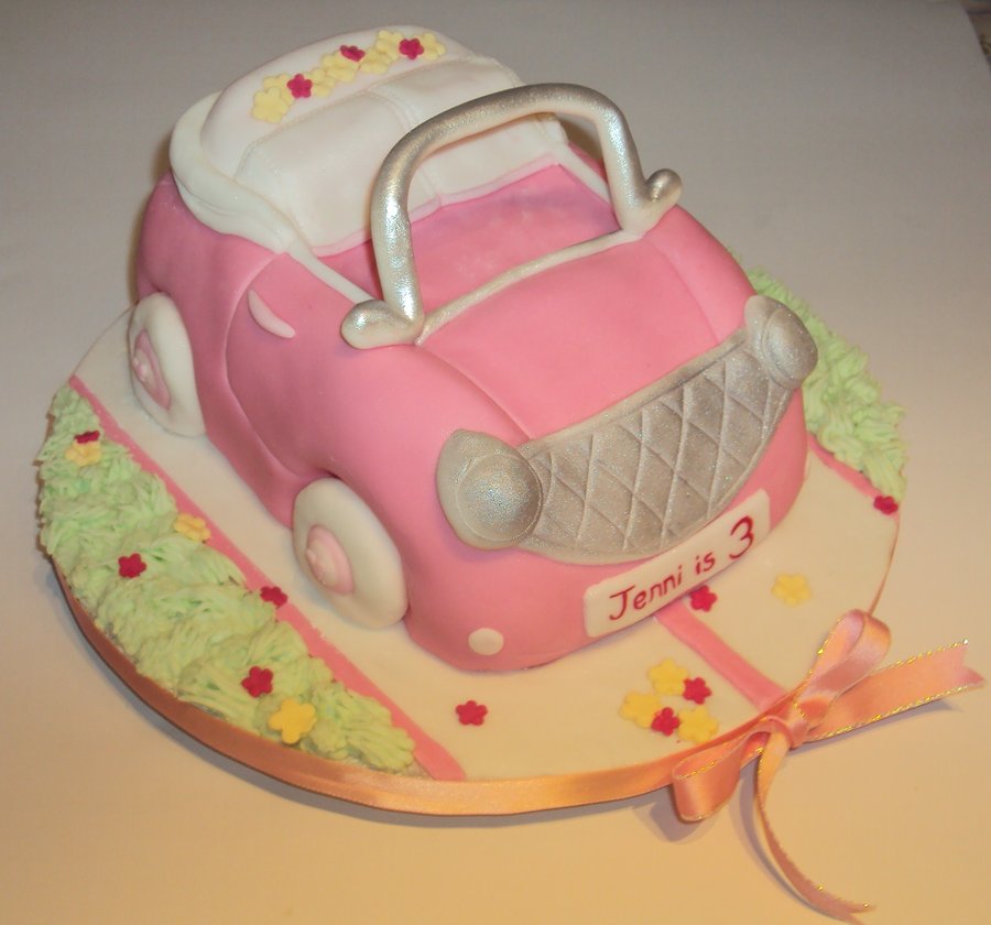 Minnie Mouse Birthday Cake Car