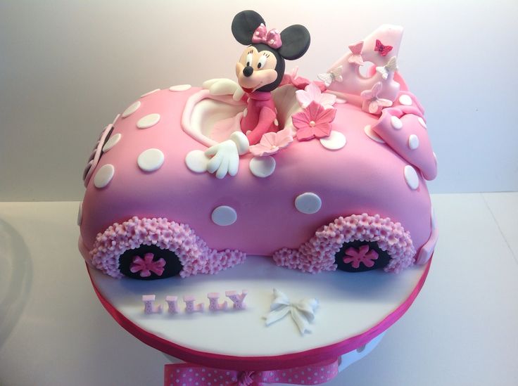 Minnie Mouse Car Cake