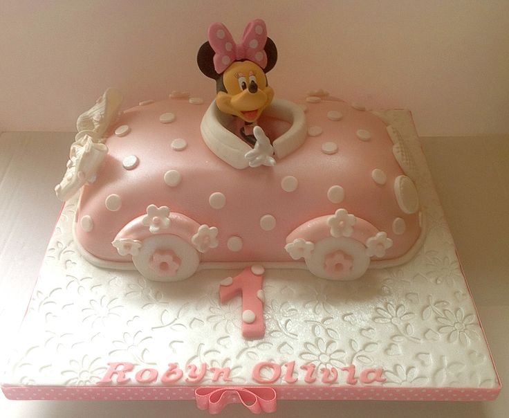 Minnie Mouse Car Cake