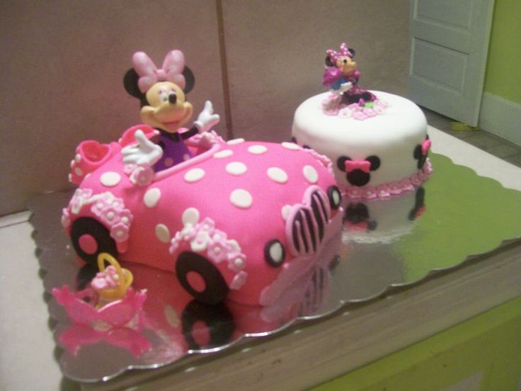 Minnie Mouse Car Cake