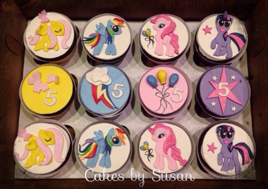 My Little Pony Birthday Cupcakes