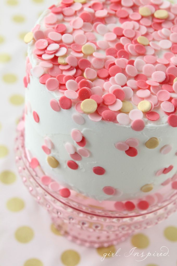 Pink Sprinkle Cake Confetti