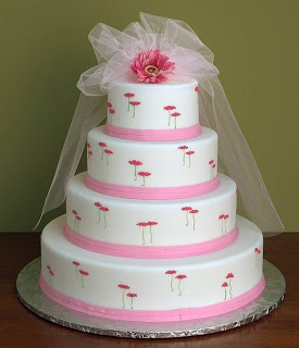 Pink Wedding Cake