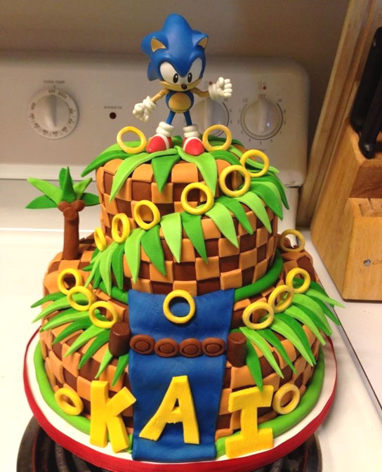 Sonic Birthday Cake