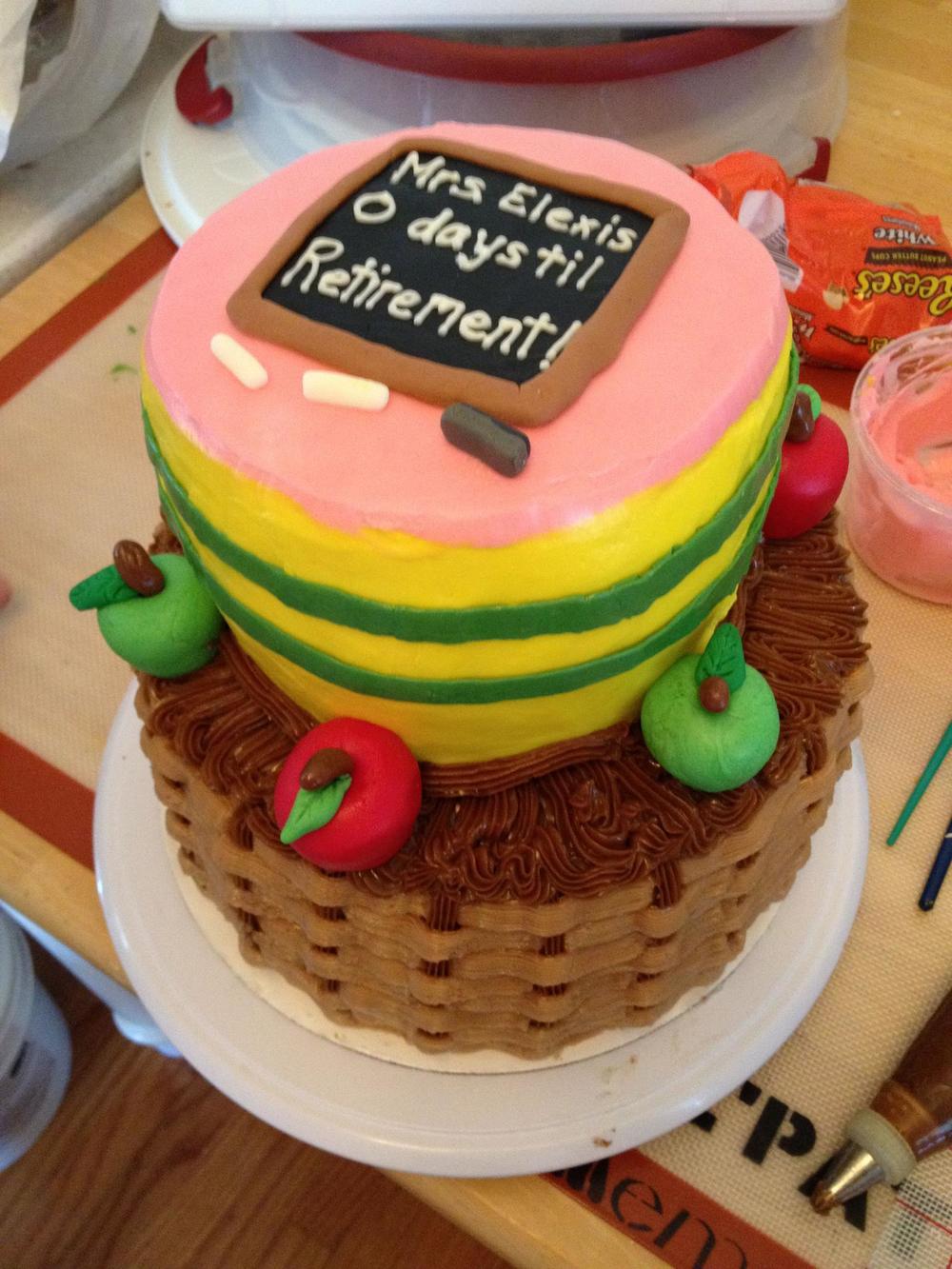 Teacher Retirement Cake