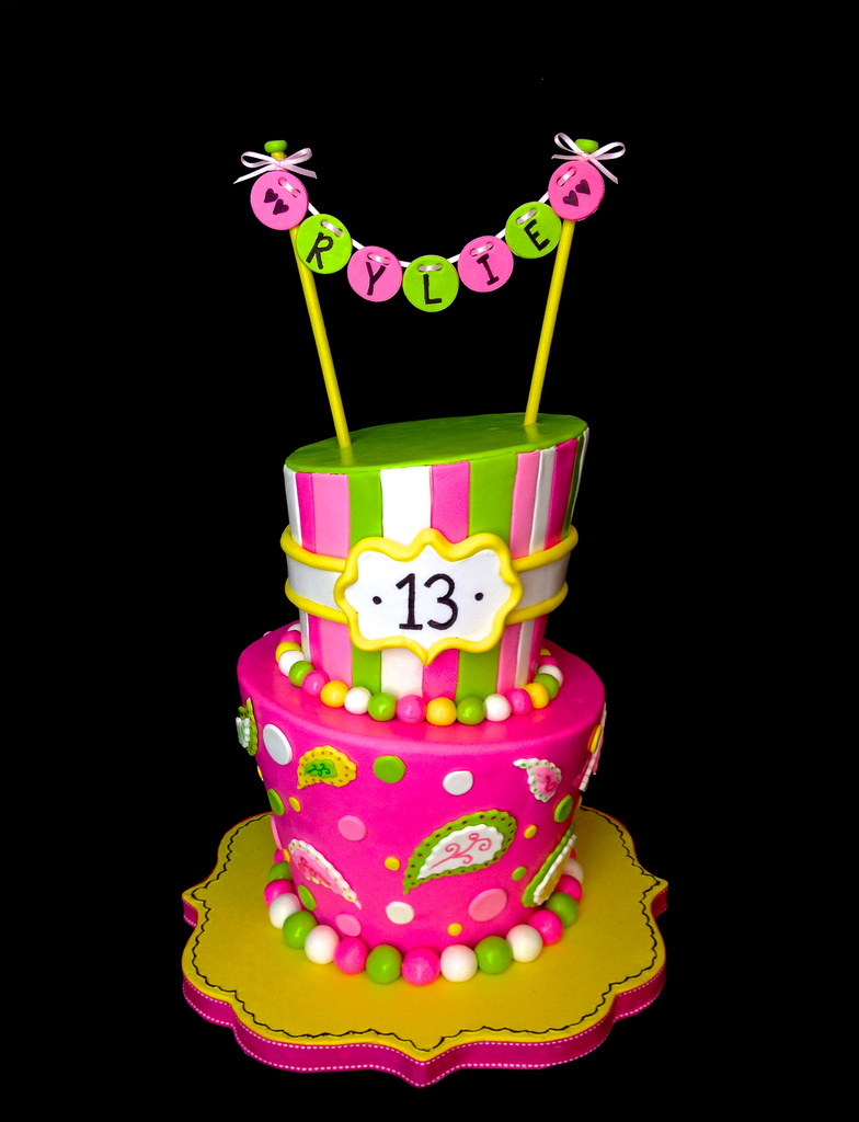 13th Girl Birthday Cake