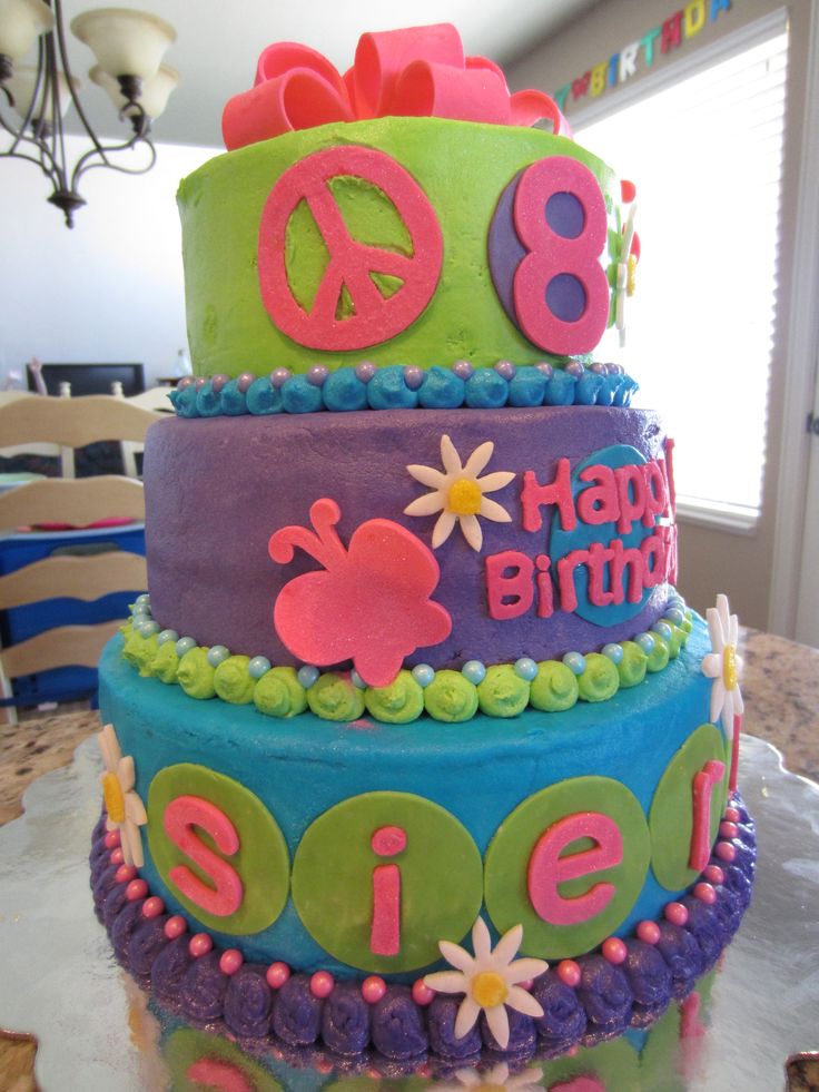 8 Year Old Girl Birthday Cake