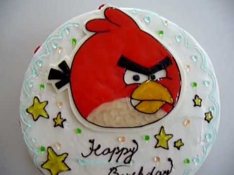 Angry Birds Happy Birthday Cake