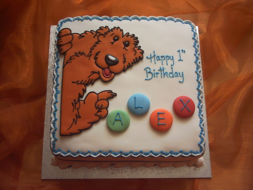 Bear in the Big Blue House Birthday Cake