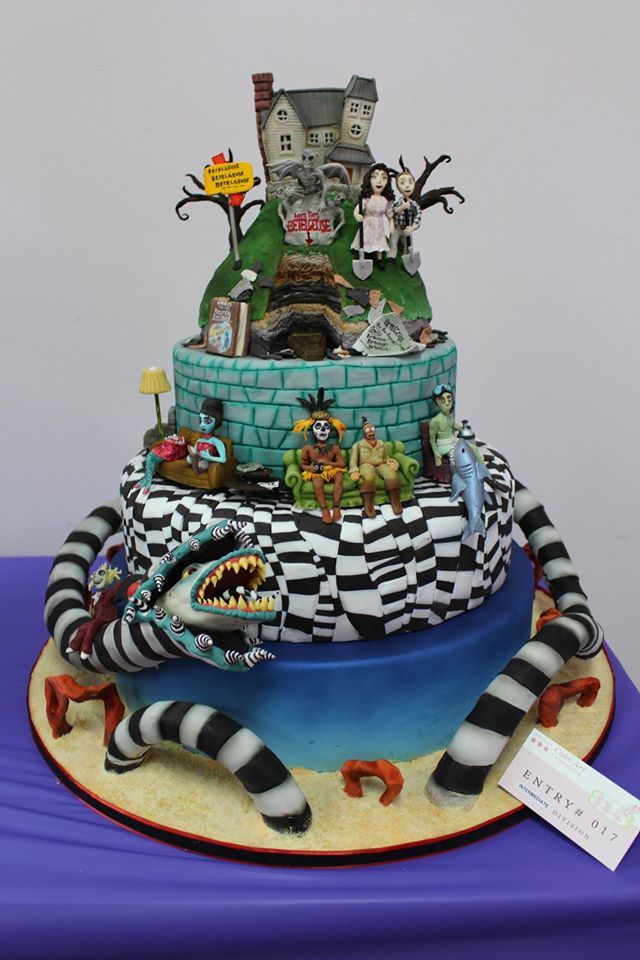 Beetlejuice Halloween Birthday Cake