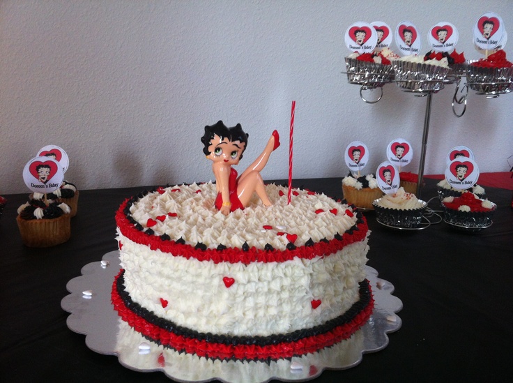 Betty Boop Cake and Cupcakes